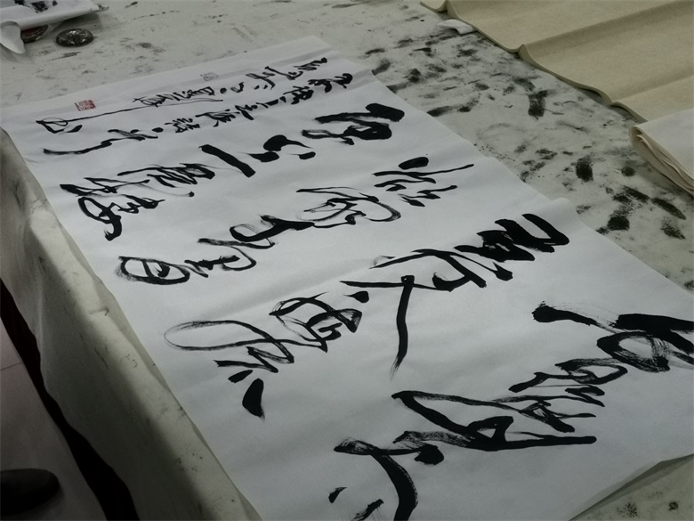 王院长建华赴山东普阳集团与书法爱好者座谈交流-第8张图片-中青华夏书画院